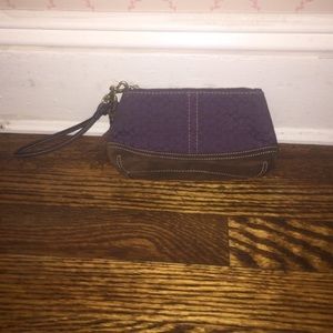Purple coach bag
