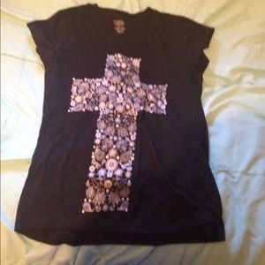 Black cross shirt
