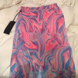 UNIF verse front skirt pink melt