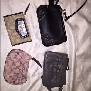 MK & Coach wristlets/coin purses