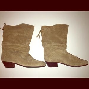 100%  real suede Italian booties . The cutest!