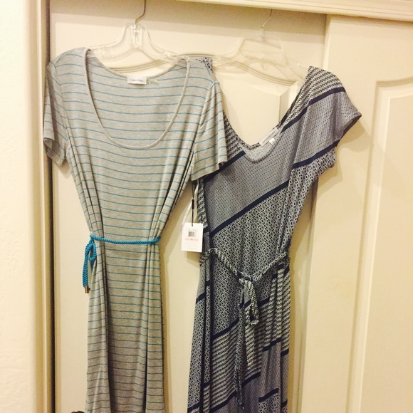 Calvin Klein dress & Banana Republic maxi dress.