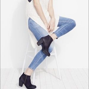 Nordstrom BP "Trolley" Black Suede Bootie