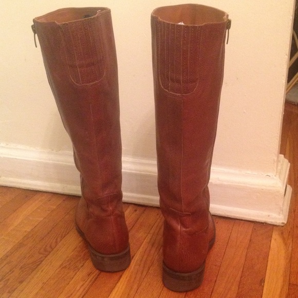 Enzo Angiolini cognac tall leather boots - Picture 2 of 5