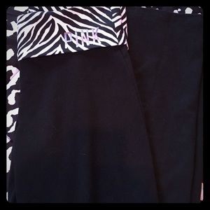 Zebra boot cut yoga pants