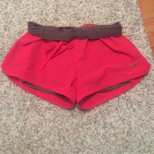 BRIGHT salmon pink running shorts