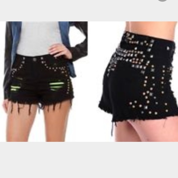 Blank Studded Shorts