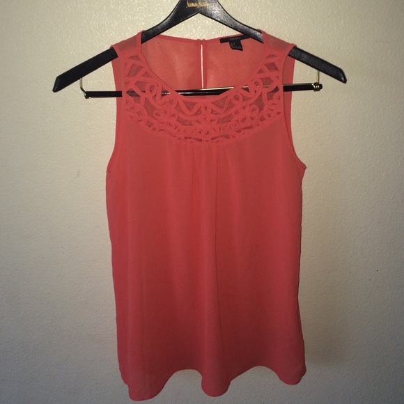 Coral Crew Line Tank