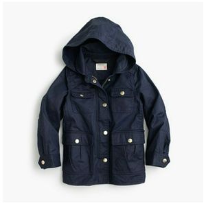 (NWT) Hooded Downtown Field Jacket in Navy