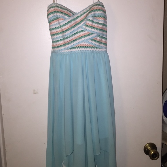 Strapless A-line Bandage dress