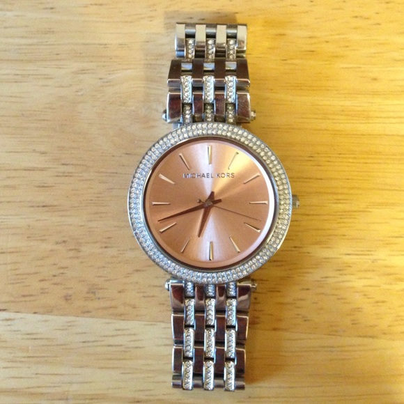 MICHAEL KORS 'Darci' Glitz Stainless Steel Watch