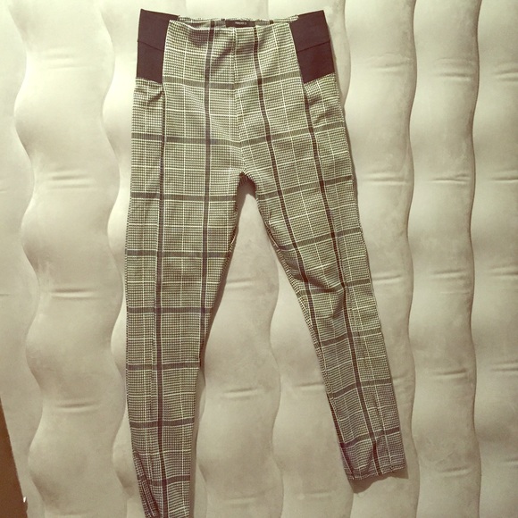 Forever Twenty-one plaid thick leggings.