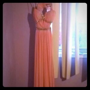 Strapless prom dress