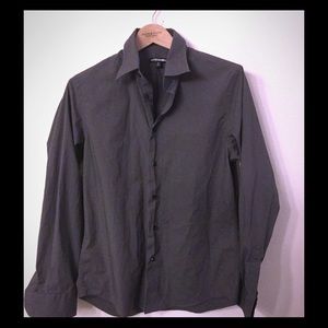Men's Express Fitted Shirt (size medium) / Gray
