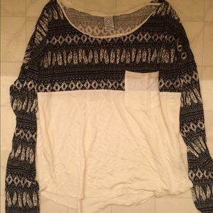 Tribal printed baseball tee!