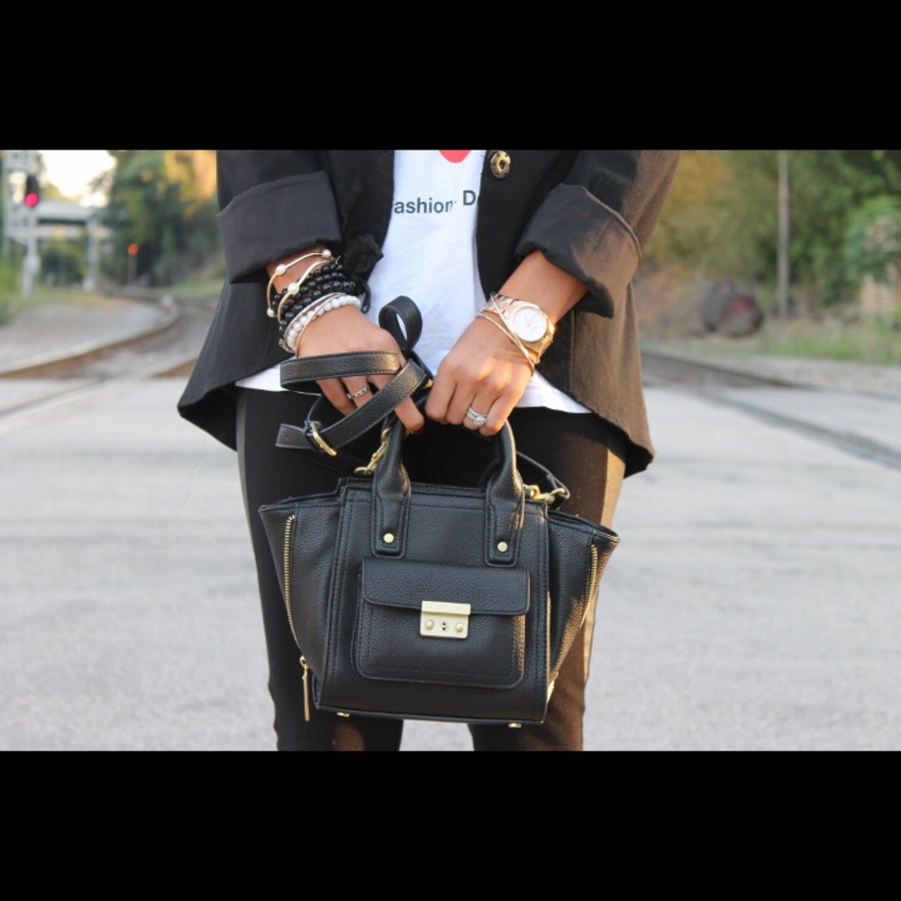 Phillip Lim For Target Black Mini Satchel Handbag