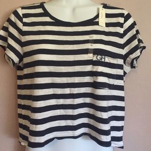New Stripe Crop Shirt
