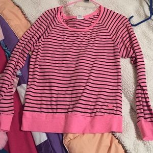 vs pink long sleeved shirt