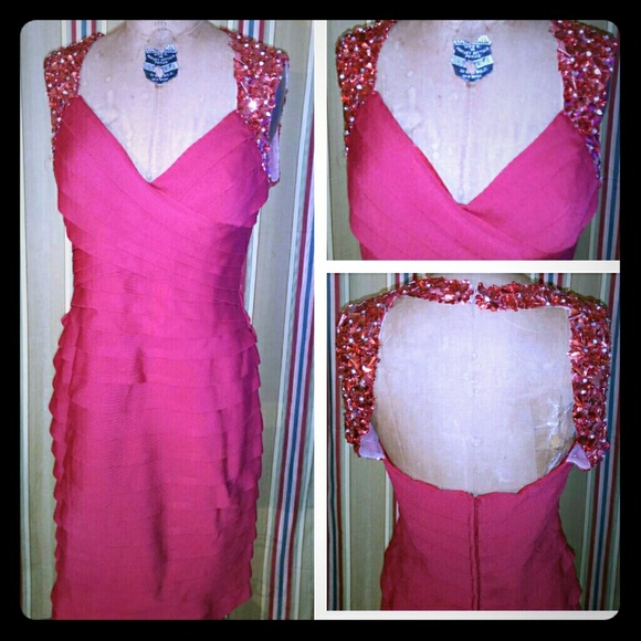 Embellished sleeve cocktail dress - Picture 1 of 3