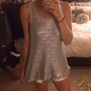 Anthropologie Silver Tank (by MOTH)