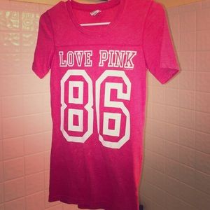 PINK graphic tee.