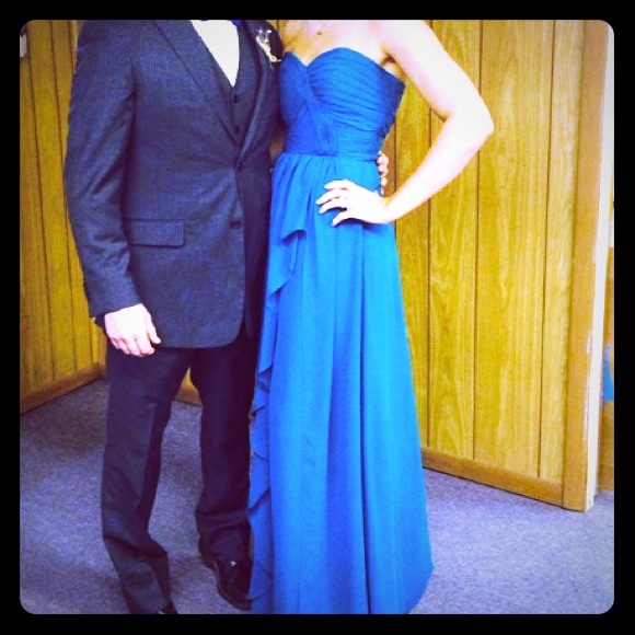 Teal bridesmaid dress, size 6