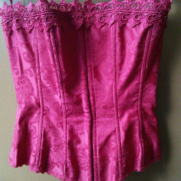 Red corset. Fredericks off Hollywood