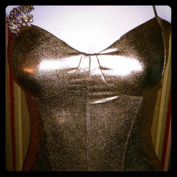 Gold Retro swimsuit