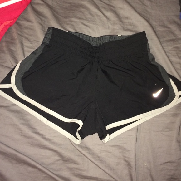 Black and gray Nike shorts
