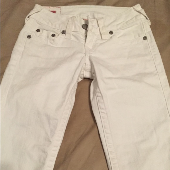 True religion white jeans