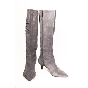 Tall, Gray Suede Boots  ON HOLD!! NOT FOR SALE