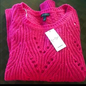 NWT Jessica Simpson Swoop Neck Sweater