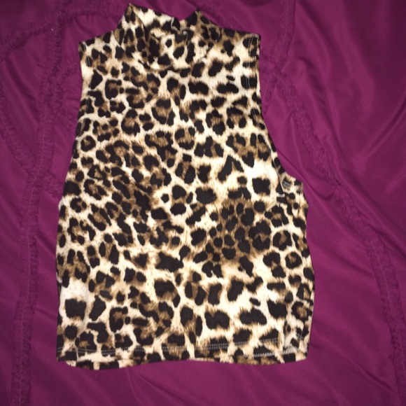cheetah crop top