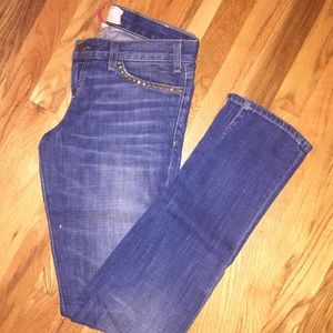 Stud pocket jeans