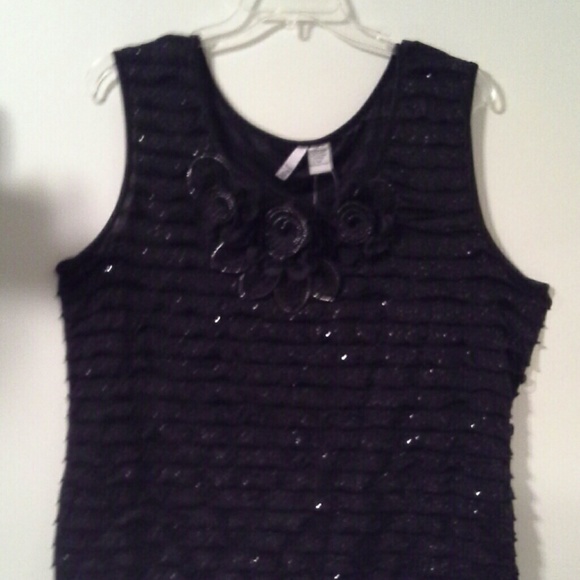 SOLD SORRY Sparkly black top 3x