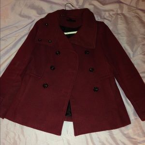 H&m maroon coat