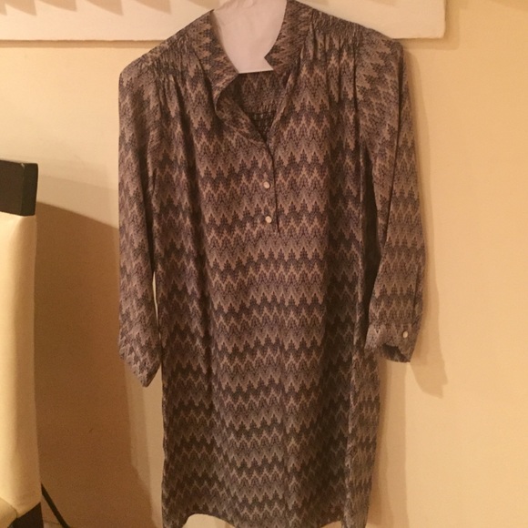 Loose long dress shirt