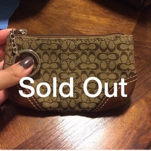 Sold- Coach coin purse