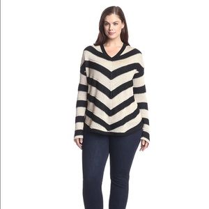 BB Dakota Plus Women's Kaili Stripe Sweater