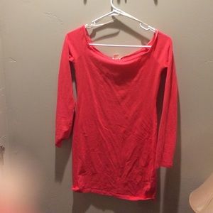 Off the shoulder hot pink spandex dress