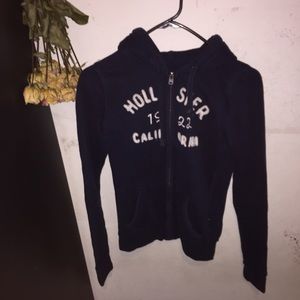 Navy Blue Classic Hollister Logo Sweater
