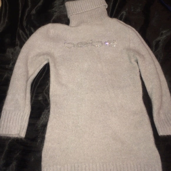 bebe Turtle Neck Fluffy sweater