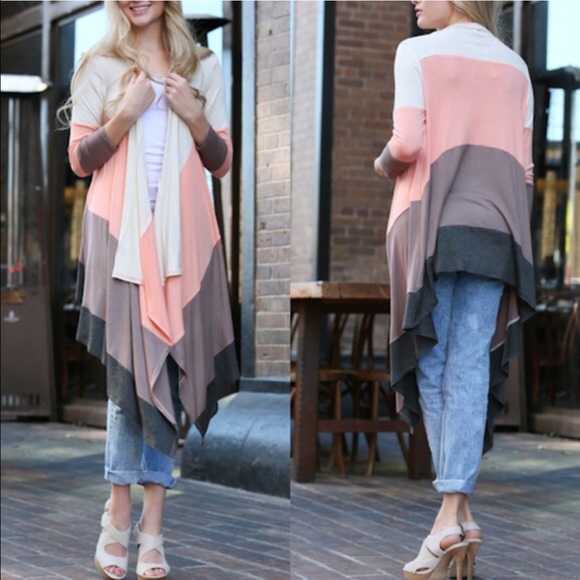 🆕The ADIELLE color block cardigan - MINT - Picture 4 of 4