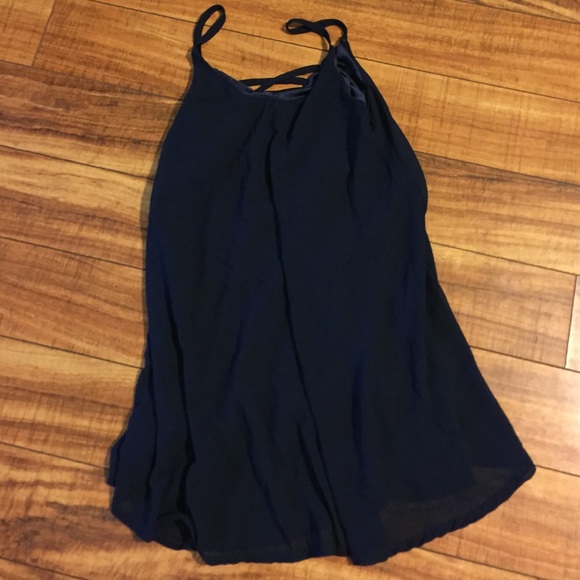 Navy blue cocktail dress