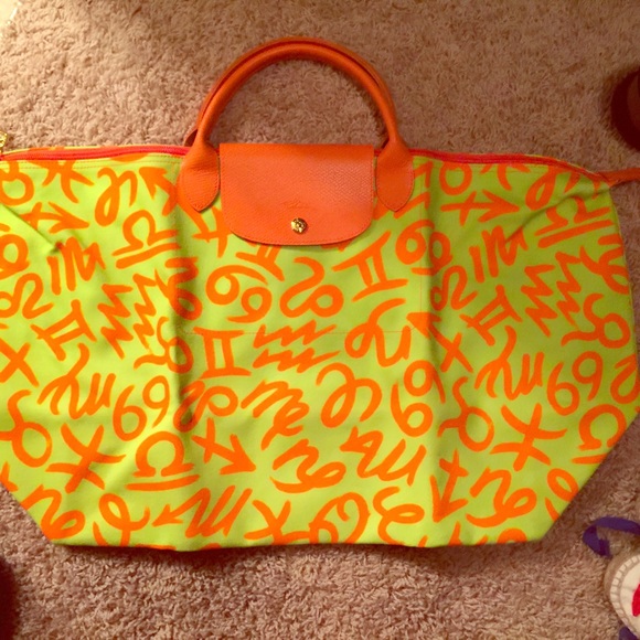 Longchamp x Jeremy Scott Zodiaz Pliage Bag
