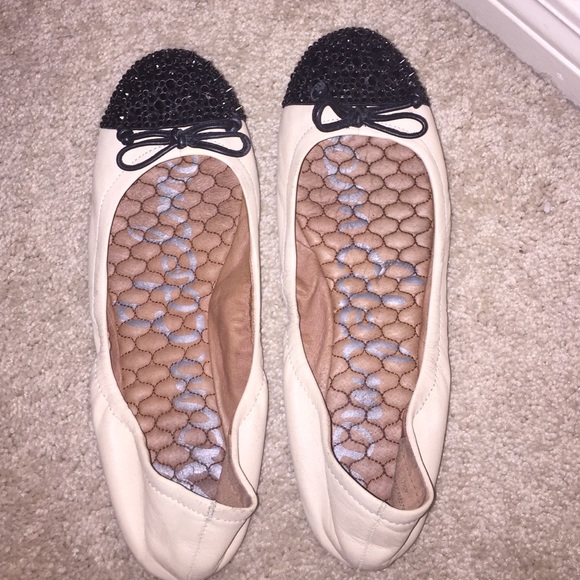 Studded toe flats