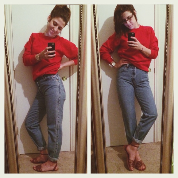🍁SOLD BUNDLED🍁Vintage Levi Orange Tab Mom Jeans - Picture 1 of 2