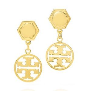 Gold Tory Burch earrings