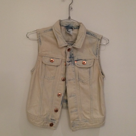 Light Wash Denim Vest