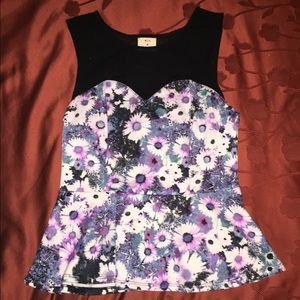 Peplum urban outfitters top